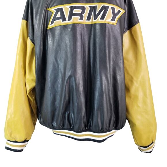 Steve & Barry's Army Black Knights varsity jacket men's 3XL XXXL black flawed - Picture 13 of 15